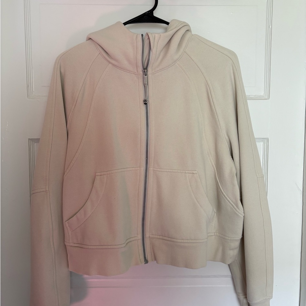 Lululemon Scuba Oversized Full Zip Hoodie in Bone
